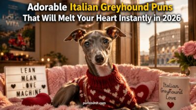 Adorable Italian Greyhound Puns