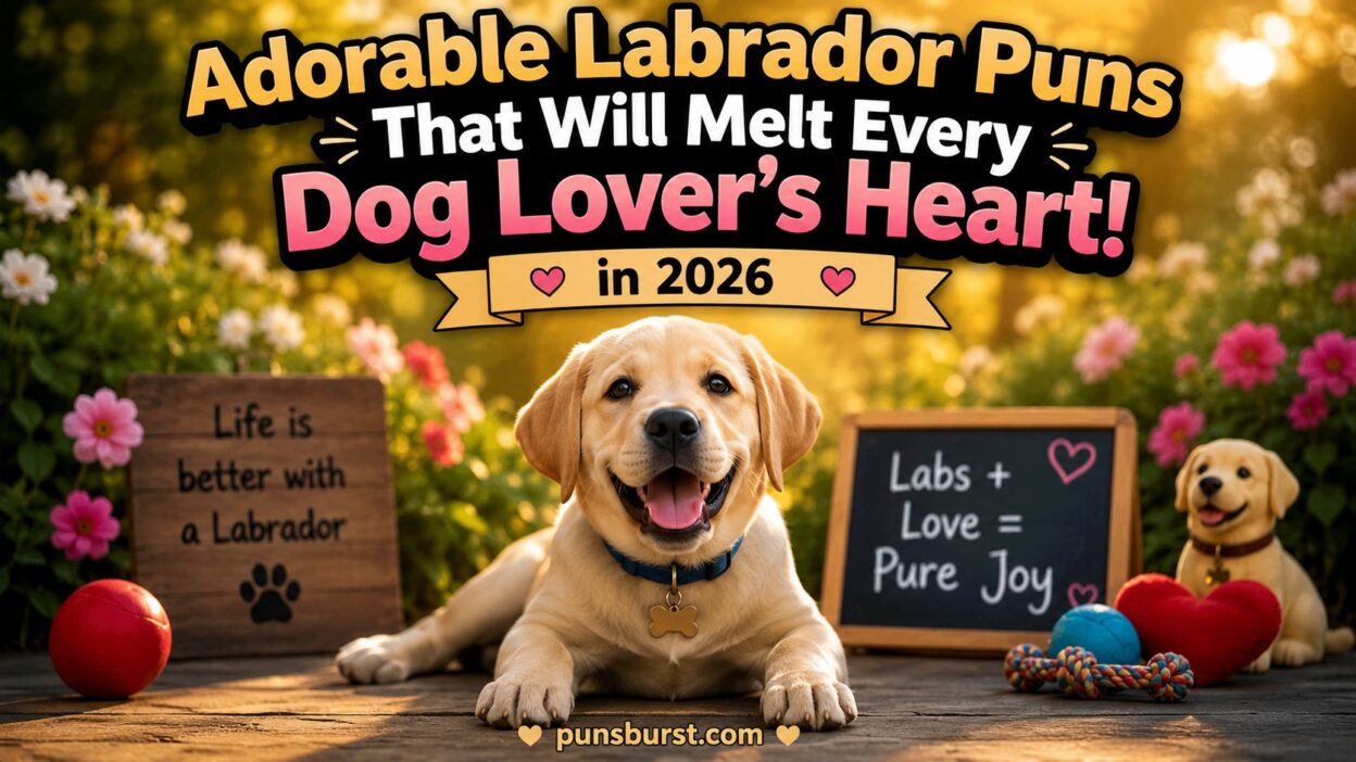 Adorable Labrador Puns