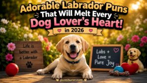 Adorable Labrador Puns
