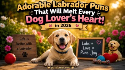 Adorable Labrador Puns