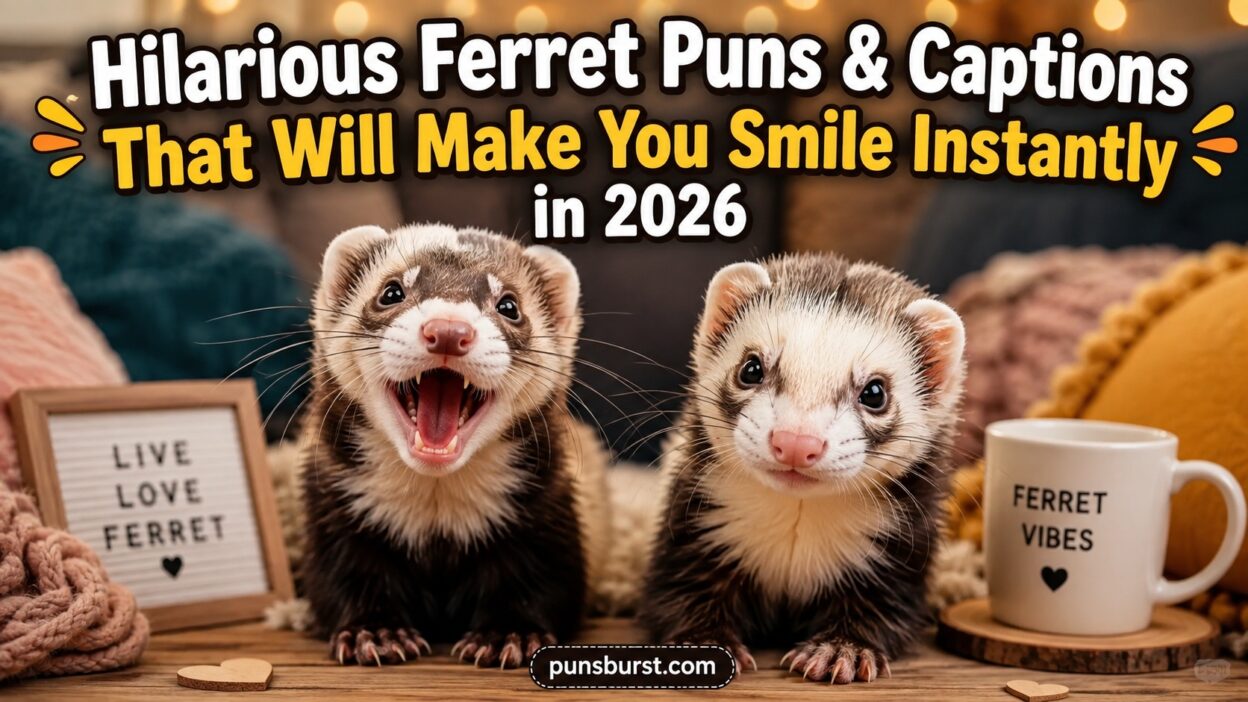 Hilarious Ferret Puns