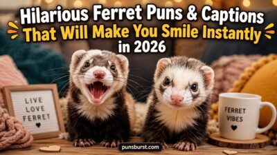 Hilarious Ferret Puns