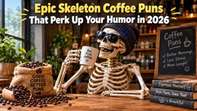 Epic Skeleton Coffee Puns