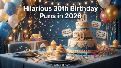 Hilarious 30th Birthday Puns