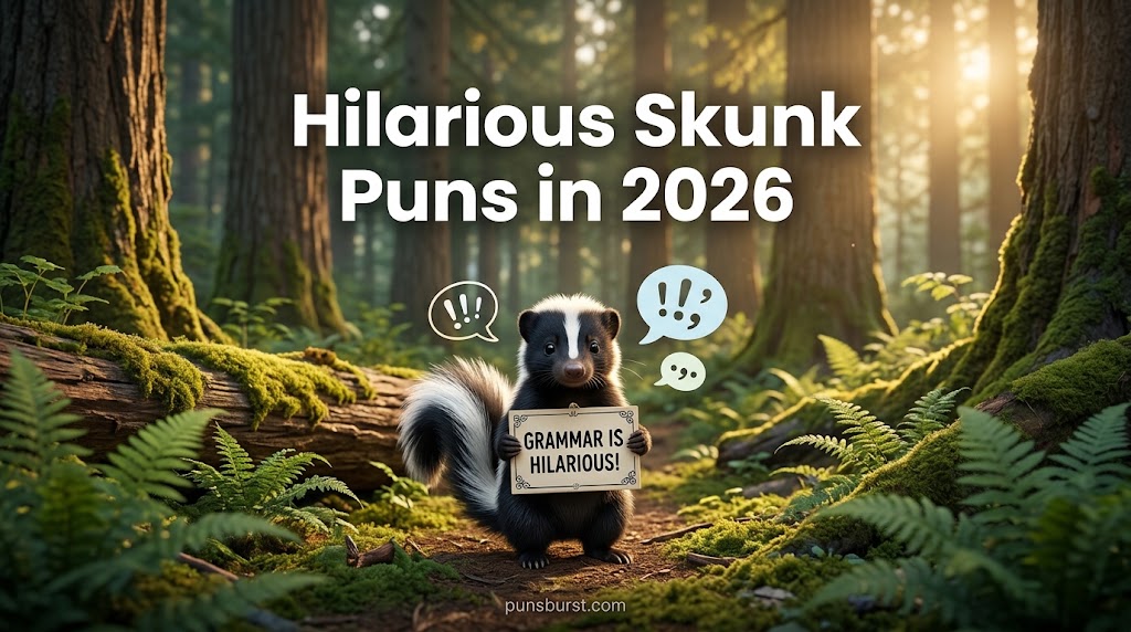 Hilarious Skunk Puns